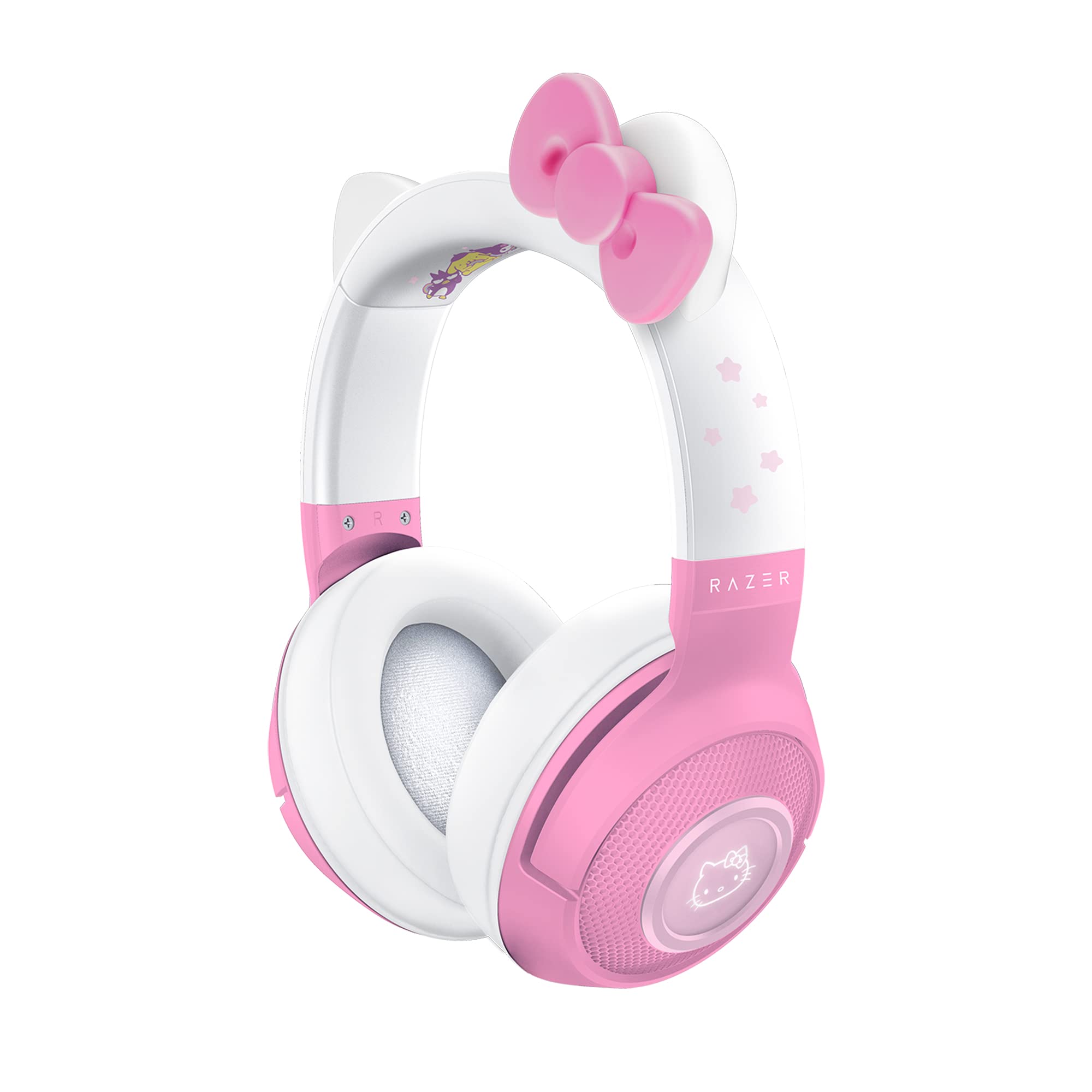 Razer Kraken BT Headset: Bluetooth 5.0-40ms Low Latency Connection - Custom-Tuned 40mm Drivers - Beamforming Microphone - Powered by Razer Chroma - Hello Kitty & Friends Edition